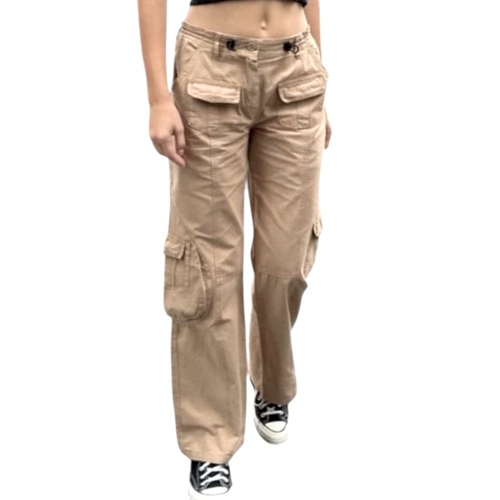 Brandy melville J. Galt Shanghai Cargo Pants Y2K Wide Leg Utility Streetwear OS